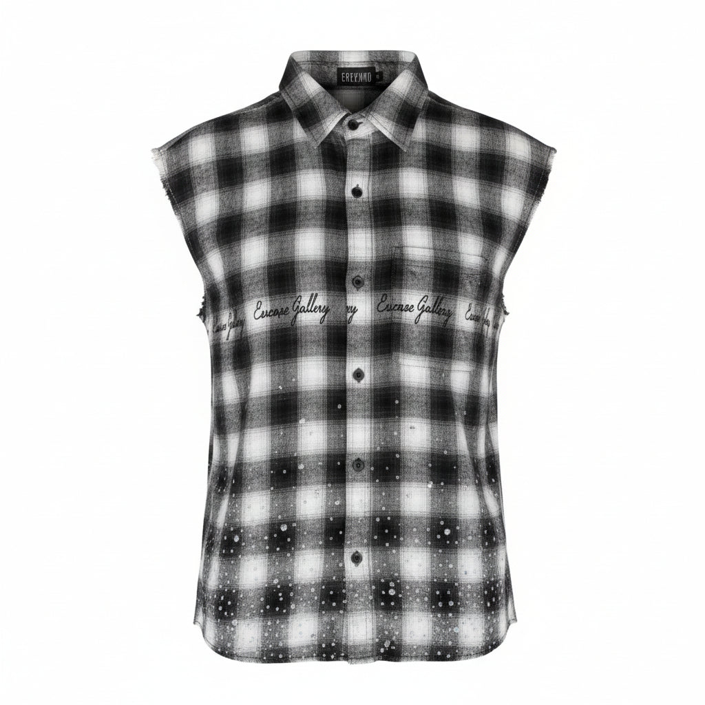 Noir Havoc Sleeveless Flannel