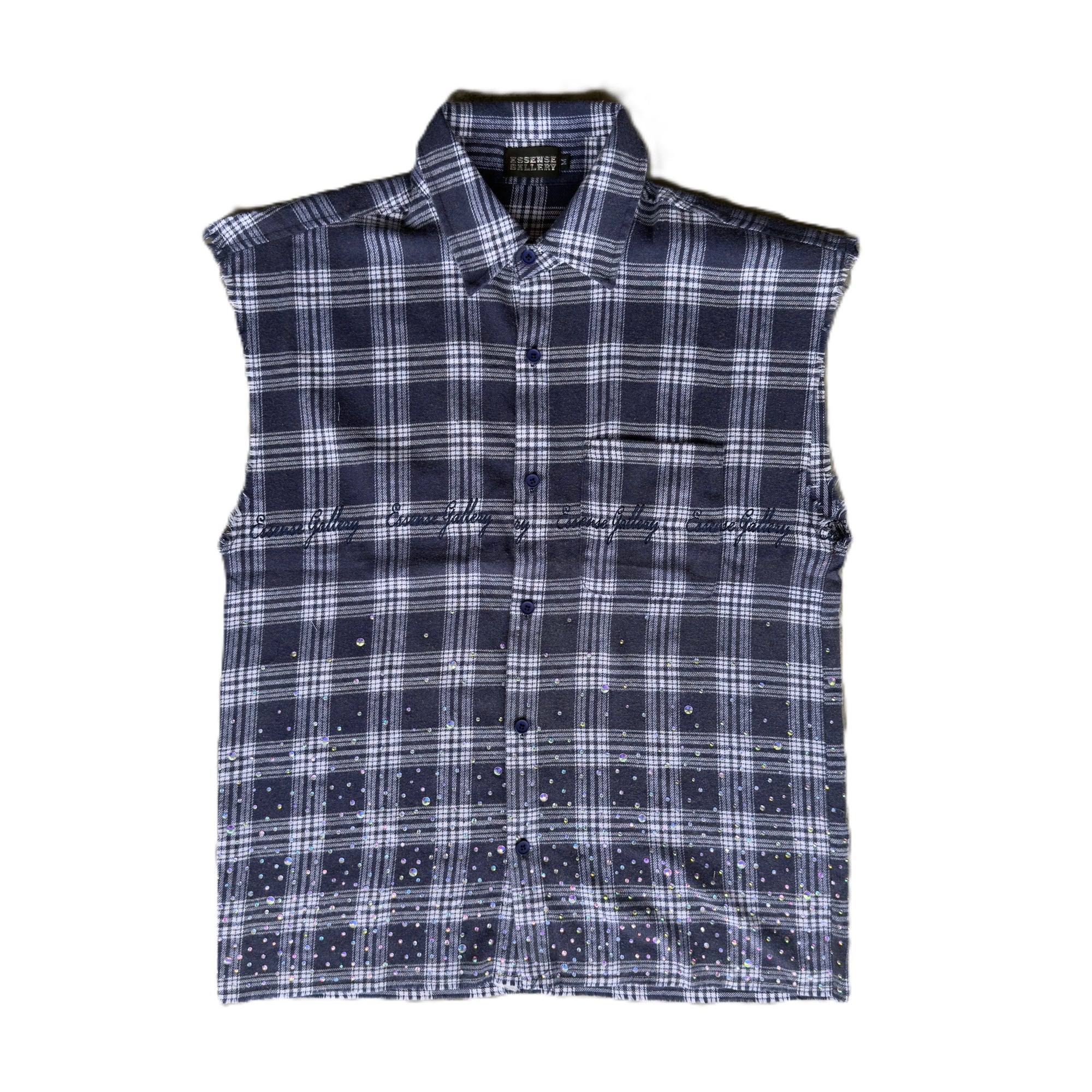 Midnight Haze Sleeveless Flannel