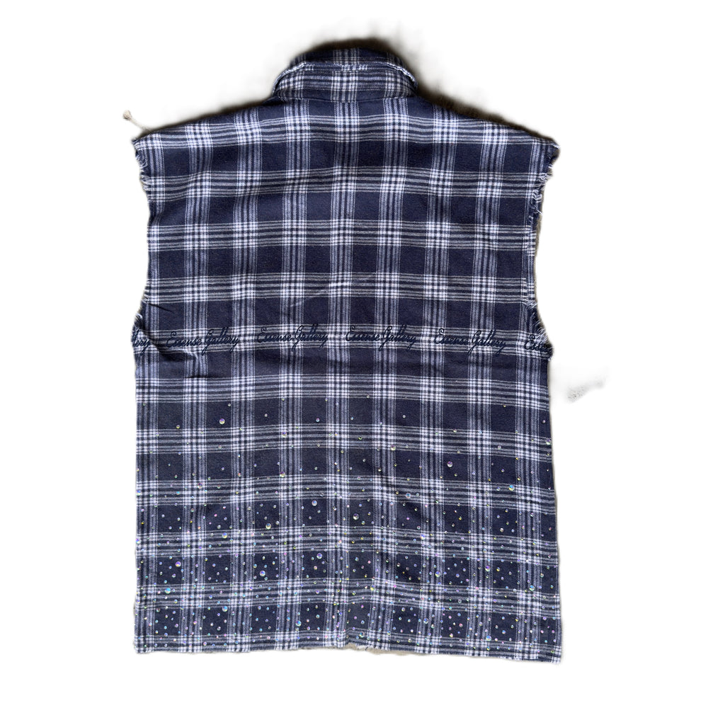 Midnight Haze Sleeveless Flannel