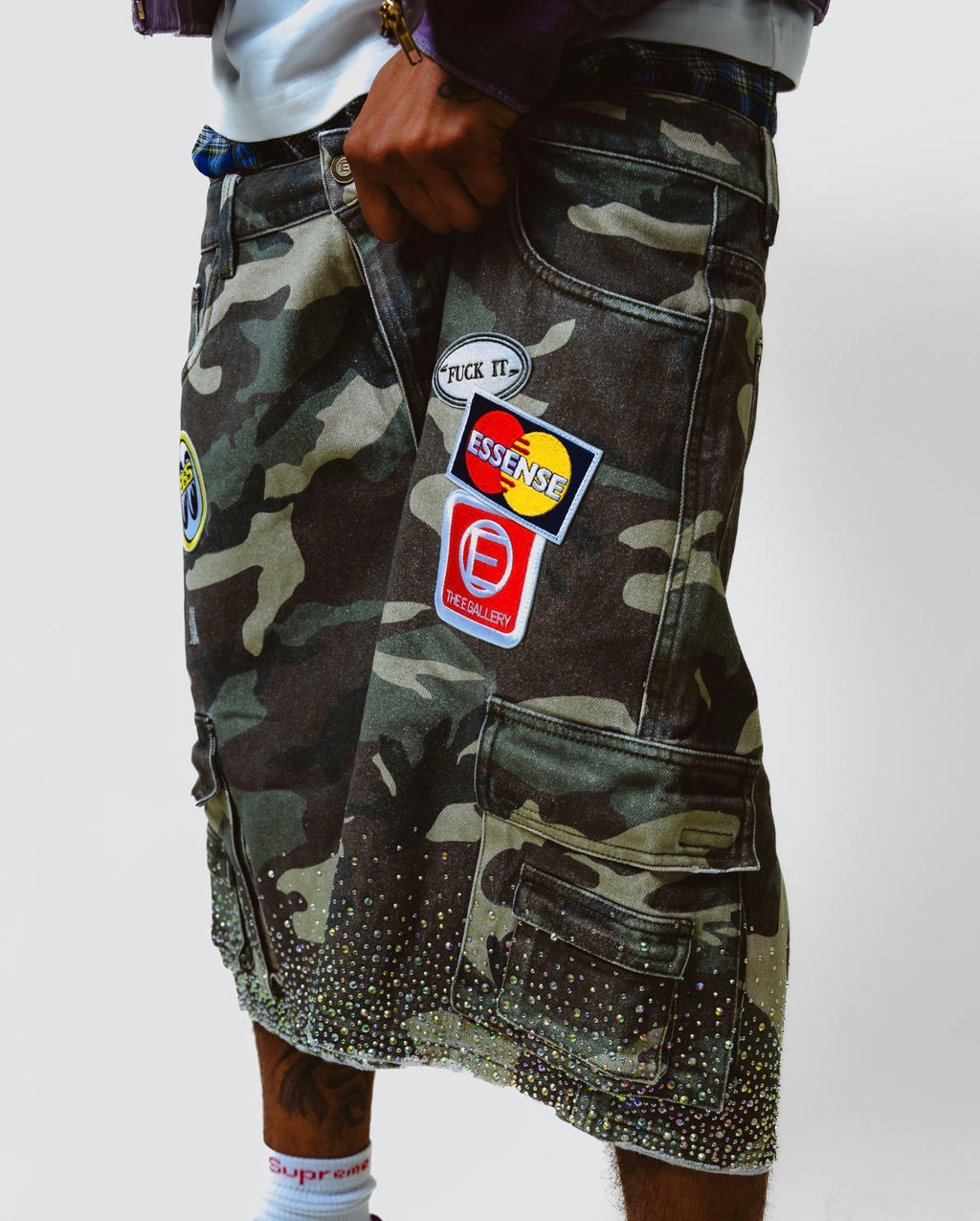 Diamo F*** It Camo Cargo Shorts