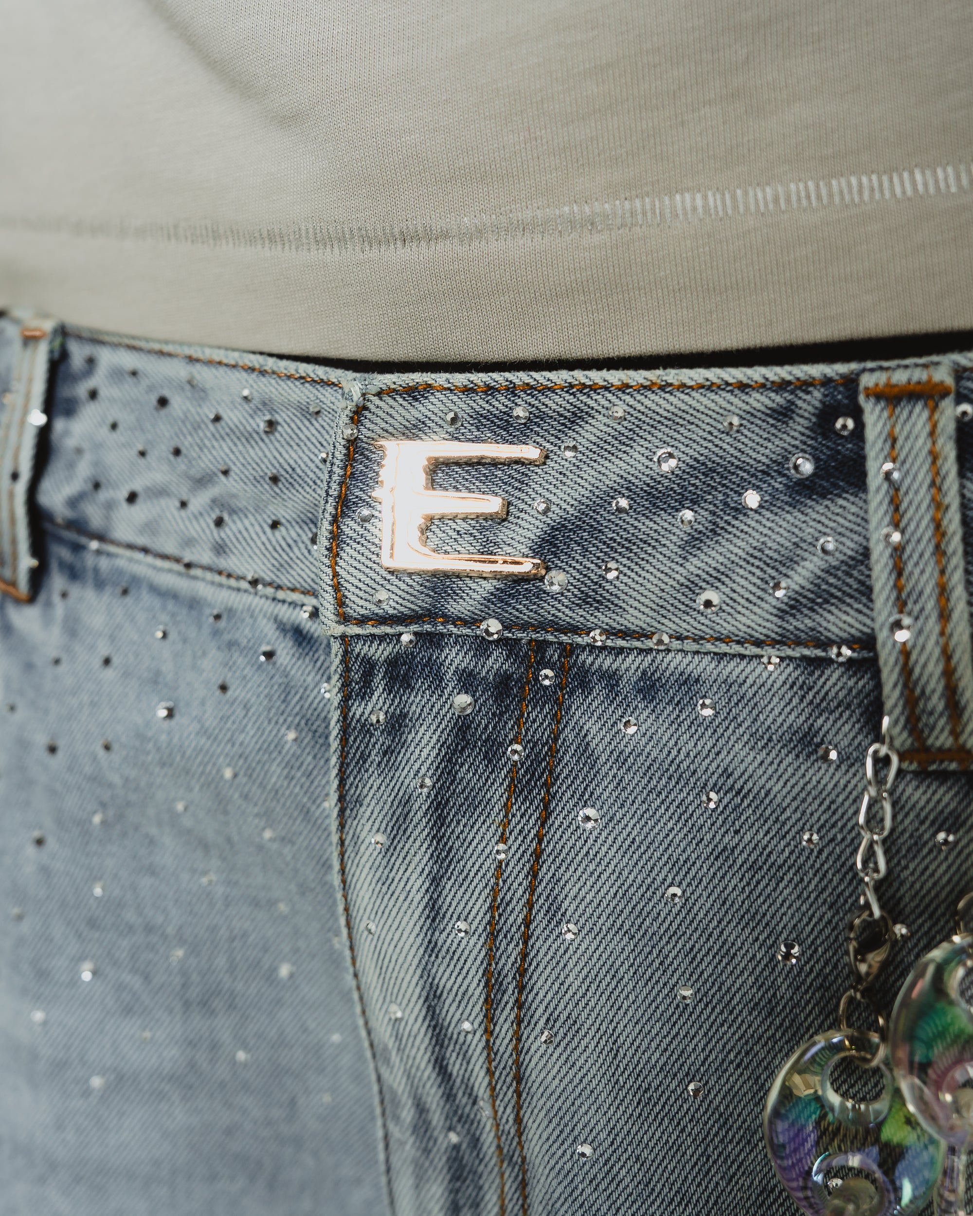 Diamond Dust Denim Shorts