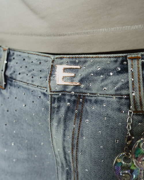Diamond Dust Denim Shorts