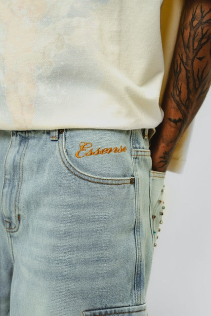 Studded Denim Jorts