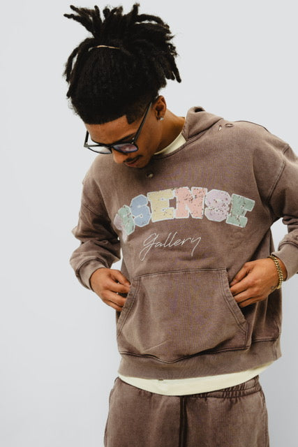 Washed Mocha Hoodie Set