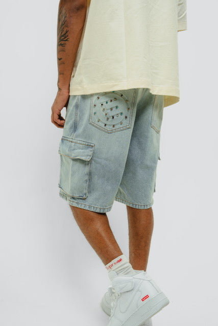 Studded Denim Jorts