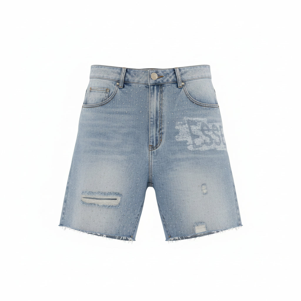 Diamond Dust Denim Shorts